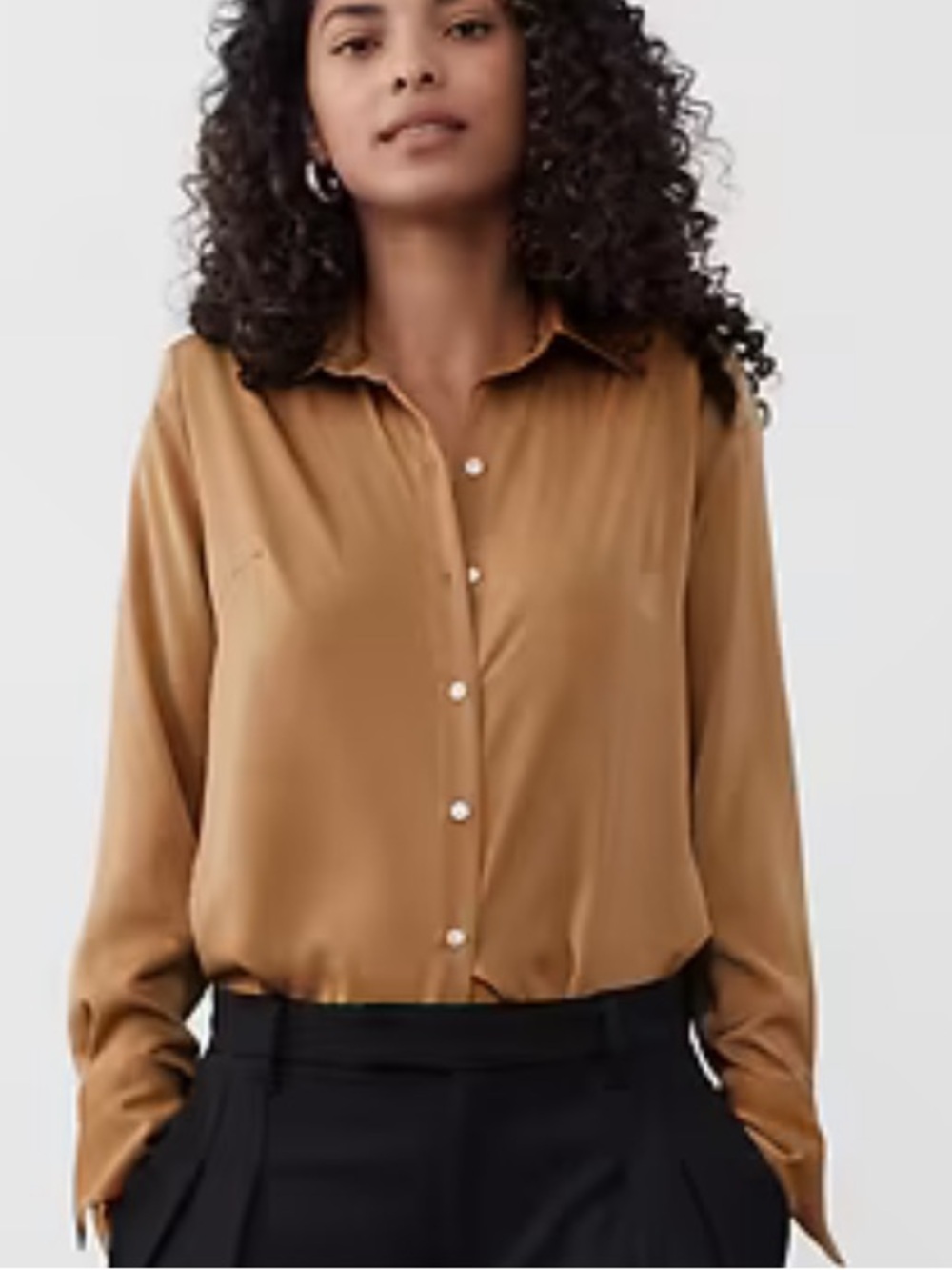 Banana Republic Silk Gold Blouse